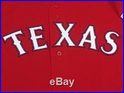 MIKE MINOR sz 46 #23 2019 Texas Rangers game jersey alt red issued MLB HOLOGRAM