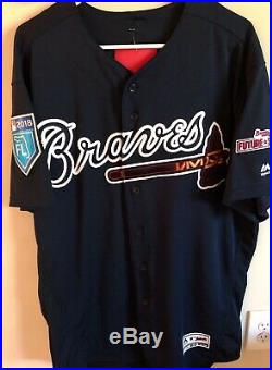 MLB Authenticated Game Used Braves Jersey Bryse Wilson 3/27/18 Future Stars Game