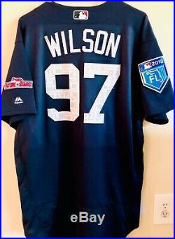MLB Authenticated Game Used Braves Jersey Bryse Wilson 3/27/18 Future Stars Game