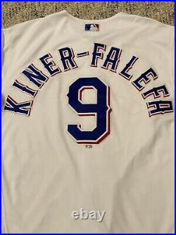 MLB Authenticated-Isiah Kiner-Falefa White Jersey issued by Texas Rangers