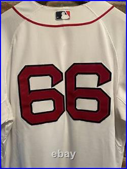 MLB Boston Red Sox Game Used Britton #66 Baseball Jersey, NYY at BOS 9/28/14