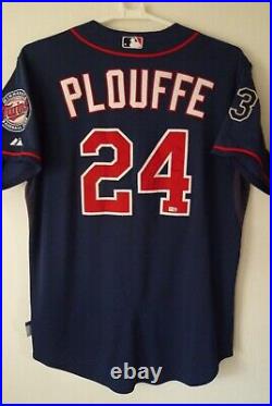 MLB Minnesota Twins #24 Trevor Plouffe game used worn jersey withMLB hologram