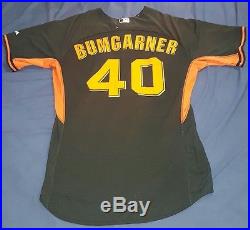 Madison Bumgarner #40 2015 Team Issued San Francisco Giants Jersey MLB Auth USED