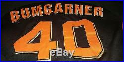 Madison Bumgarner #40 2015 Team Issued San Francisco Giants Jersey MLB Auth USED
