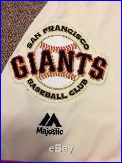 Madison Bumgarner MLB Holo Game Used Jersey 2016 Win Home San Francisco Giants