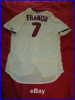 Maikel Franco Phillies 2018 GAME USED AUTOGRAPHED SIGNED HOME ALTERNATE JERSEY