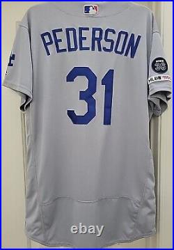 Majestic 2019 Los Angeles Dodgers Joc Pederson Game Worn Game Used Jersey 1 HR