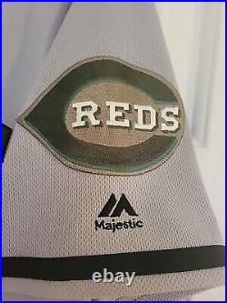 Majestic Cincinnati Reds Memorial Day Ken Griffey Jr Team Issued Game Jersey