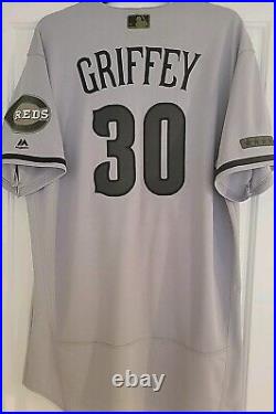 Majestic Cincinnati Reds Memorial Day Ken Griffey Jr Team Issued Game Jersey 46