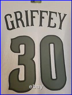 Majestic Cincinnati Reds Memorial Day Ken Griffey Jr Team Issued Game Jersey 46