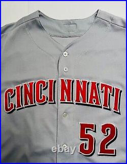 Majestic Tony Cingrani #52 Cincinnati Reds MLB sz 48 Game Used Jersey withHologram