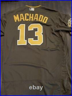 Manny Machado Game Team Issued 2019 San Diego Padres Authentic Majestic Jersey