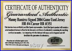 Manny Ramirez Signed 2004 Red Sox Game Worn/Used Yankee Stadium HR Jersey
