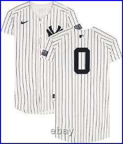 Marcus Stroman Yankees GU #0 White Pinstripe Jersey vs Rockies August 25, 2024