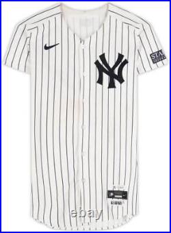 Marcus Stroman Yankees GU #0 White Pinstripe Jersey vs Rockies August 25, 2024