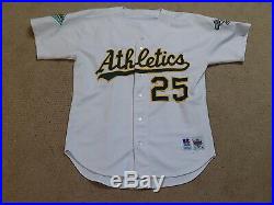 Mark McGwire Game Worn Jersey 1992 Oakland A's