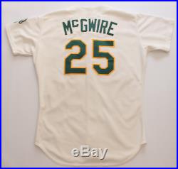 Mark McGwire signed autographed & game used worn 1988 Oakland Athletics jersey