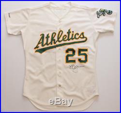 Mark McGwire signed autographed & game used worn 1988 Oakland Athletics jersey