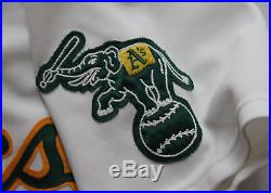 Mark McGwire signed game worn used 1988 Oakland Athletics jersey! Miedema LOA