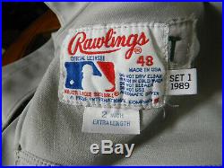Mark Mcgwire Oakland A's 1989 World Series Season Game Used Rawlings Road Jersey