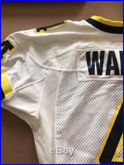 Marquise Walker Game Used Issued Michigan Wolverines 2000 Orange Bowl Jersey