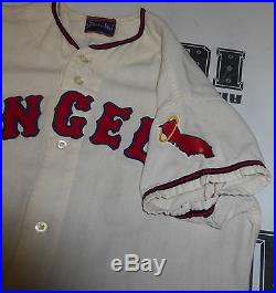 Marty Perez Game Used Worn 1970 Jersey #42 Spalding size 40 California Angels