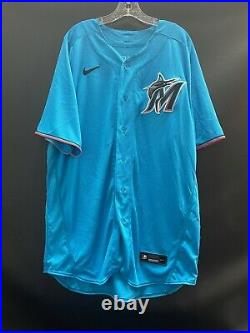 Mashore #40 Miami Marlins Game Used Stitched Authentic Jersey (minors)