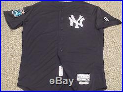 Mason Williams 2016 Spring Training Yankees Game Jersey Home sz 48 two patches