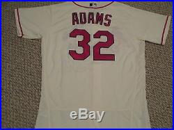 Matt Adams size 46 #32 2017 St. Louis Cardinals Alt Home Ivory game jersey MLB