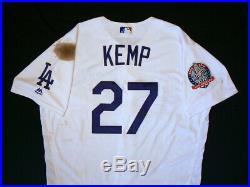 Matt Kemp Dodgers Game Used Worn Home Run Jersey MLB Authentic