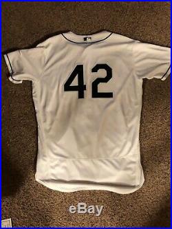 Matt Moore Game Worn Game Used 2018 Jackie Robinson Day #42 Jersey