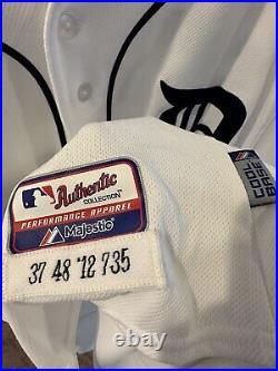 Max Scherzer Game Used Jersey 2012 ALDS Detroit Tigers Authentic MLB Holo GU