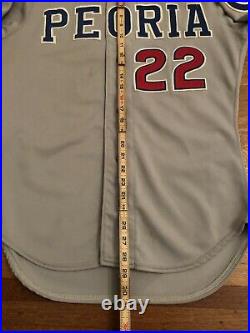 MiLB PEORIA CHIEFS Postiff Game Used Jersey Authentic Rawlings 42 Chicago Cubs