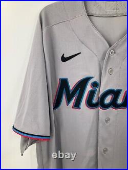Miami Marlins Mlb Nike Game Used 2023 Jersey Size 52