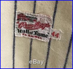 Mickey Mantle 1960s Flannel Game Jersey Salesman Sample SZ 44 Used Worn