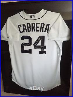 Miguel Cabrera Game Used Collection (3) Home Run Jerseys Signed & Inscribed Mlb