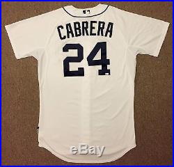 Miguel Cabrera MLB Holo Game Used Jersey 2 Home Run 2014 Home Tigers MULTI HR