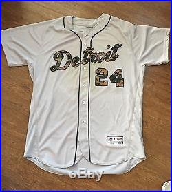 Miguel Cabrera MLB Holo Game Used Jersey Memorial Day 2016 Detroit Tigers