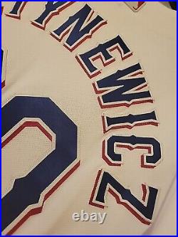 Mike Foltynewicz Game Used Texas Rangers Home White Sz 44 Nike Authentic Jersey