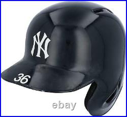 Mike Ford New York Yankees Player-Issued #36 Navy Batting Helmet Item#11752882