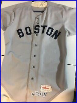 Mike Greenwell 1986 Rookie jersey Game-Used -Authentic Boston Red Sox
