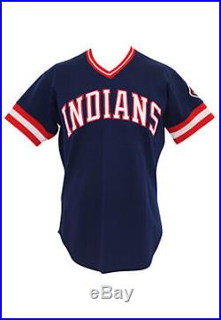 Mike Hargrove 1980 Cleveland Indians Game Used Worn Vintage Home Jersey