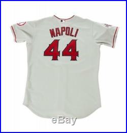 Mike Napoli 2010 Los Angeles Angels Authentic Game Used Worn Road Jersey