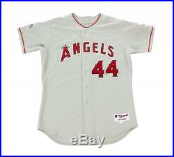 Mike Napoli 2010 Los Angeles Angels Authentic Game Used Worn Road Jersey