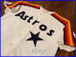 Mike Scott 1989 Houston Astros Game Used Worn Road Alamo Cream Knit Jersey