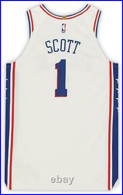 Mike Scott Philadelphia 76ers Player-Issued #1 White Jersey 2019-20 Season