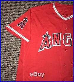 Mike Trout Los Angeles Angels Game Used Worn Jersey 2 HRs MLB Auth Matched