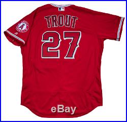 Mike Trout Los Angeles Angels Game Used Worn Jersey 2016 MVP Season 2 Hrs MLB