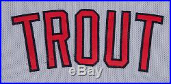 Mike Trout Los Angeles Angels Game Used Worn Jersey 6 HRs, MLB Auth Photo Match