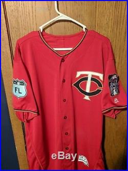 Minnesota Twins Trevor May Game Worn Spring Training Jersey And Locker Tag